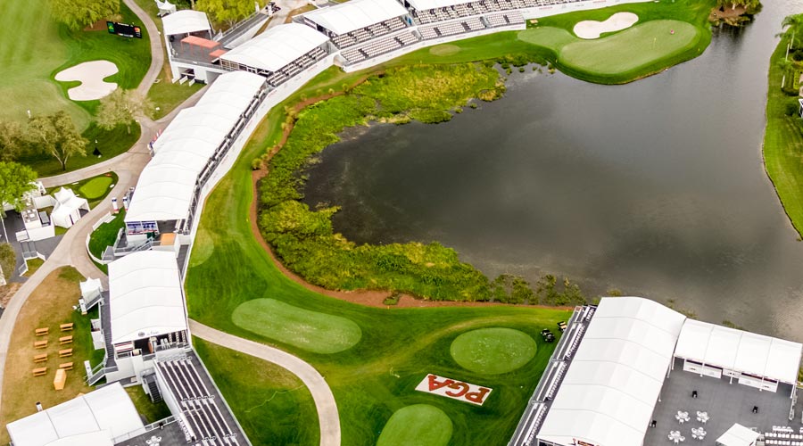 Patriots Outpost - 17th Tee Aerial